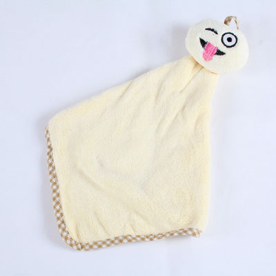 Handuk Saliva Bayi Mewah 20cm Persegi Pendek yang Halus