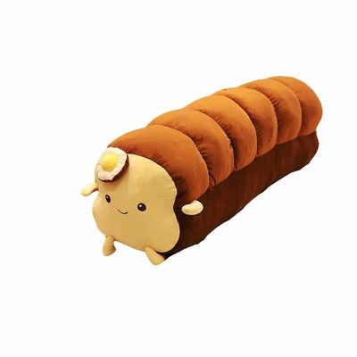 EN71 Polypropylene Cotton Filled Simulation Toast Plush Toy
