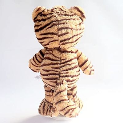 ISO9001 Pendek Plush Teddy Bear Dengan Topi Singa Yang Dapat Dilepas