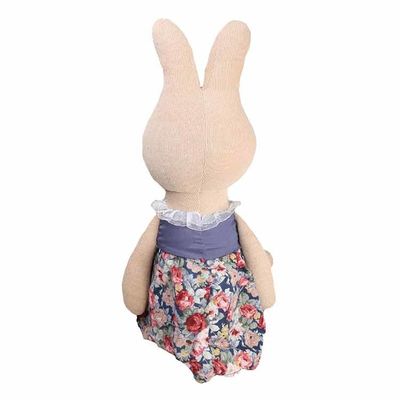 Bernapas Kelinci Boneka Mainan Mewah Rok Bunga Kelinci Mainan Lembut