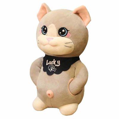 OEM Ramah Kulit 20cm Anak-anak Lucu Kucing Mainan Mewah
