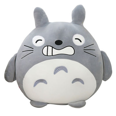 ISO9001 Bernapas PP Cotton Filling Totoro Plush Pillow