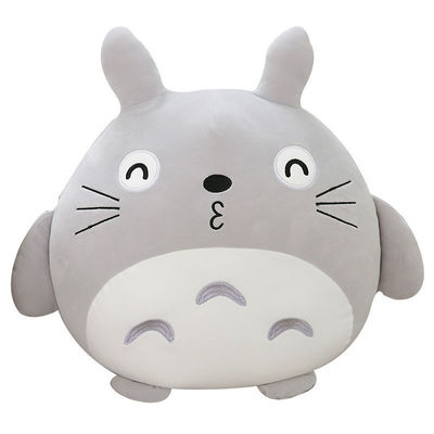 ISO9001 Bernapas PP Cotton Filling Totoro Plush Pillow
