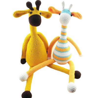 Buatan Tangan Crochet Doll Merajut Bayi Jerapah Grosir Disesuaikan