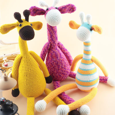 Buatan Tangan Crochet Doll Merajut Bayi Jerapah Grosir Disesuaikan