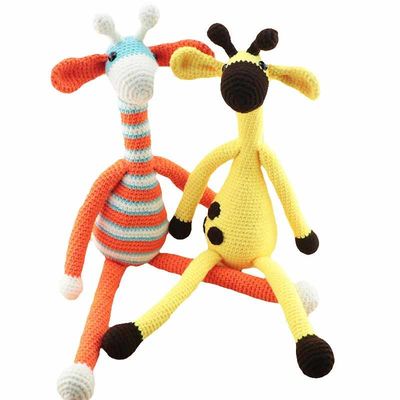 Buatan Tangan Crochet Doll Merajut Bayi Jerapah Grosir Disesuaikan