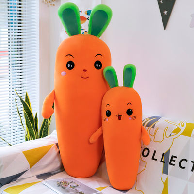 Dicuci Super Lembut Emulasi Wortel Boneka Sayuran Mainan OEM/oDM Mainan Mewah