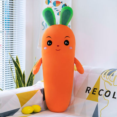 Dicuci Super Lembut Emulasi Wortel Boneka Sayuran Mainan OEM/oDM Mainan Mewah