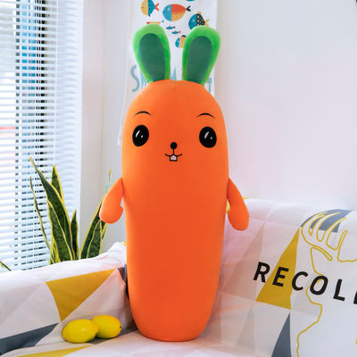 Dicuci Super Lembut Emulasi Wortel Boneka Sayuran Mainan OEM/oDM Mainan Mewah