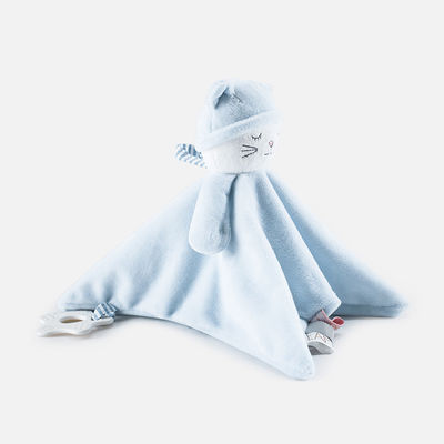 Selimut Keamanan Bayi Ramah Kulit 50x70cm Dengan Mainan Hewan Mewah