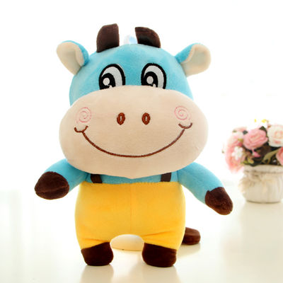 EN71 30cm Perusahaan Ramah Kulit Zodiac Cow Plush Doll