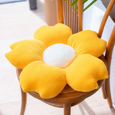 No Fading Girls Sleeping Short Plush Flower Pillow