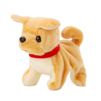 Boneka Mewah Anjing Vocalizing 20cm Tidak Berbau Untuk Anak-anak