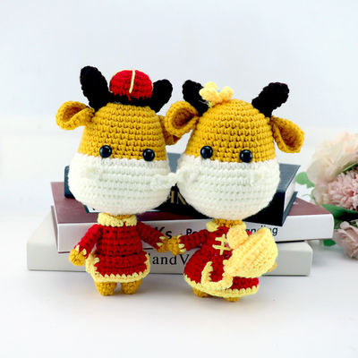 Boneka Crochet Buatan Tangan Poliester Manusia Hidup