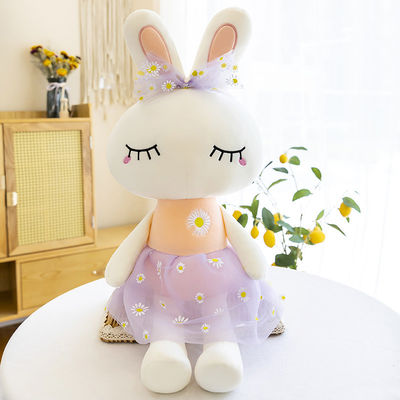 ODM PP Cotton Stuffed Plush Bunny Doll Sebagai Hadiah Anak Perempuan