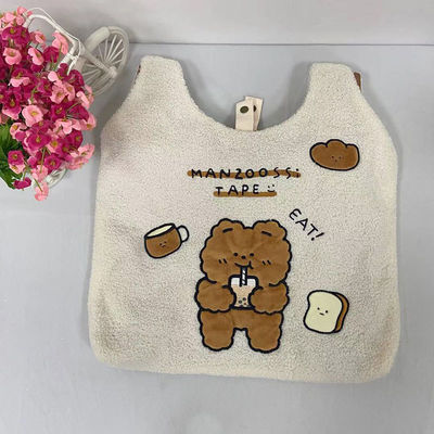 OEM Soft Plush Bear Tote Bag 66x43cm Untuk Siswa