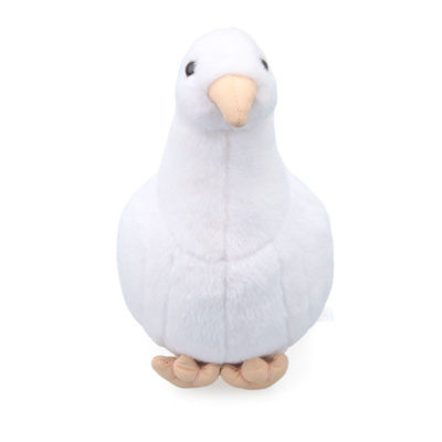 OEM Inovatif White Dove Toy Dengan Polypropylene Cotton Filling
