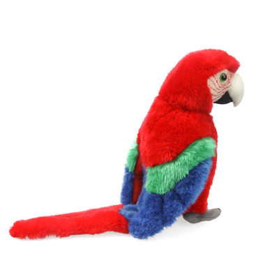 Polyester Fiber Stuffing Bright Red Macaw Stuffed Animal Gift Untuk Anak-anak mainan mewah