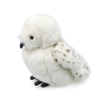 EN71 Kepala yang Dapat Dicuci dengan Mesin Rotatable White Owl Plush Toy