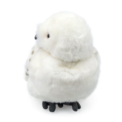 EN71 Kepala yang Dapat Dicuci dengan Mesin Rotatable White Owl Plush Toy