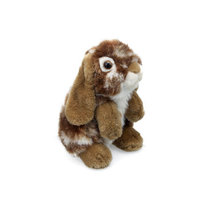 8 Inch Simulasi Lembut Kelinci Mainan Boneka Abu-abu Khaki Hadiah Paskah Mewah