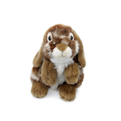 8 Inch Simulasi Lembut Kelinci Mainan Boneka Abu-abu Khaki Hadiah Paskah Mewah