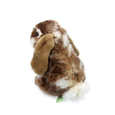 8 Inch Simulasi Lembut Kelinci Mainan Boneka Abu-abu Khaki Hadiah Paskah Mewah
