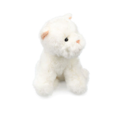 EN71 20cm White Dog Stuffed Toy Untuk Menenangkan Bayi