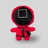 15cm Bertema Tentara Merah Muda Squid Game Kapas Mainan Mewah Untuk Anak-anak