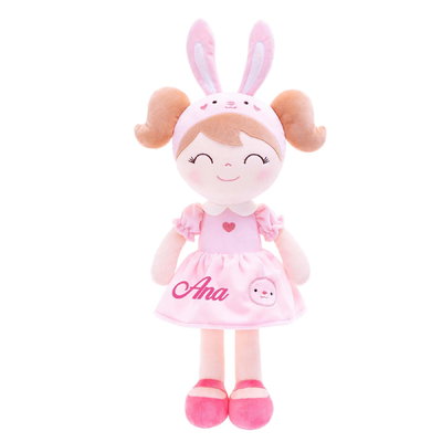 Lovely Girl Dressing Anime Plush Toys PP Cotton Filler 25cm Untuk Hadiah