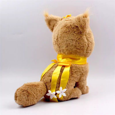Mainan Mewah Boneka Kucing Lucu yang Disesuaikan 25cm Untuk Bayi