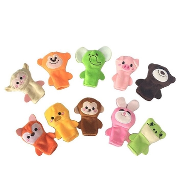 EN71 ASTM Standar Boneka Jari Hewan Kartun mewah