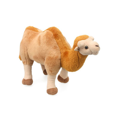 Boneka Desain Baru 35cm Lucu Unta Mainan Mewah OEM Logo Kustom Simulasi