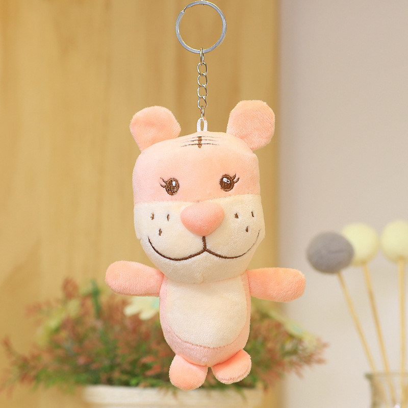PP Cotton Filling 12cm Kartun Zodiac Tiger Plush Toy ODM
