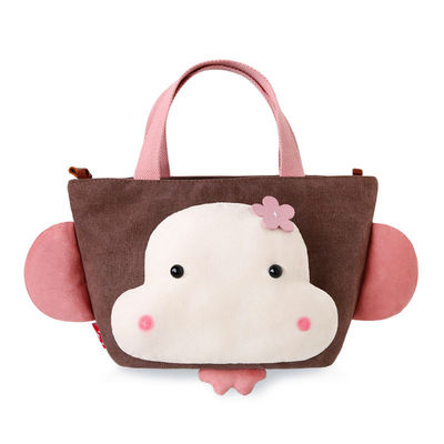 22 cm * 15 cm * 19 cm Hip Hop Monyet Hewan Tas Mewah Kartun Portabel Lucu Tas Kanvas
