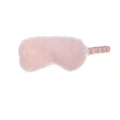 20cm Girl'S Heart Rabbit Hair Elastic Band Nap Plush Masker Mata Aksesoris Mainan Lembut