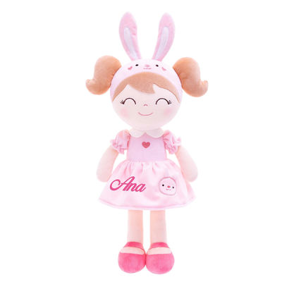 Lovely Girl Dressing Anime Plush Toys PP Cotton Filler 25cm Untuk Hadiah