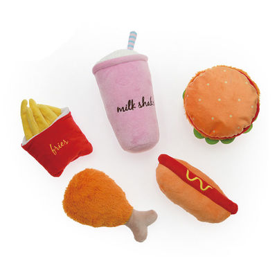 OEM / ODM Makanan Interaktif Berbentuk Mainan Anjing Squeaky Mewah